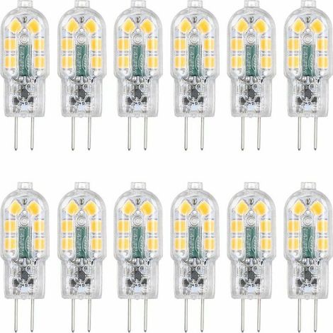 RHG Tomshine AC/DC 12V 3W G4 Ampoule LED Remplacement équivalent d'une lampe halogène 30W Base à deux broches à économie d'énergie Ampoule incassable de remplacement Angle de faisceau 360° 160lm Non d