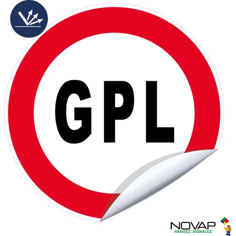 Adhésif Interdit au GPL - Rétroréfléchissant Classe 2 - Ø300mm - 4038384
