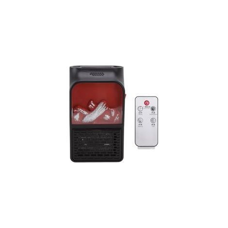 Chauffage électrique portable 1000 W avec technologie PTC céramique, silencieux et sécurisé, boîtier ignifuge givré – Prise UE 220 V (1/5)