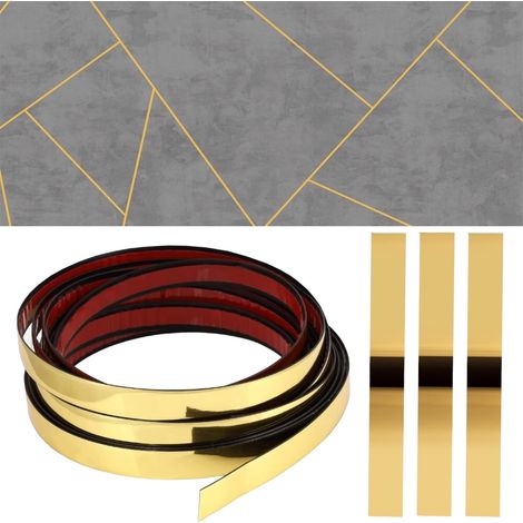 BANDE DÉCORATIVE EN PVC DORÉ 12 mm PLAT (1/5)