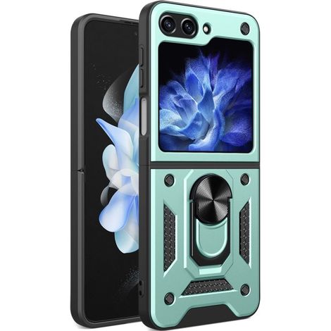 Schutzhülle mit Rundumschutz für Samsung Galaxy Z Flip5 5G, Nox Case Ring, grün (1/5)