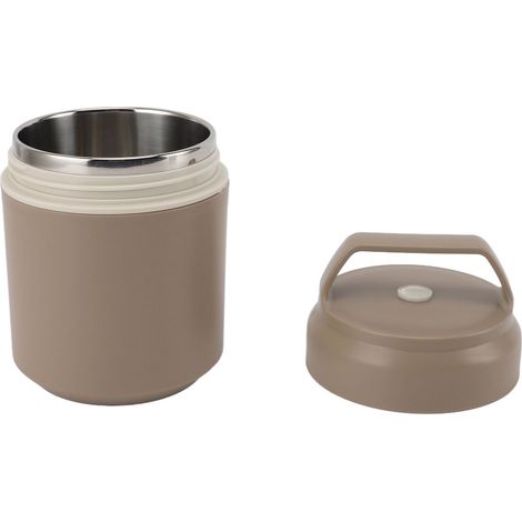 420 ml Edelstahl-Lunchbox, auslaufsicher, wärmeisoliert und mit praktischem Tragegriff, ideal für Erwachsene, Bento-Box für Büro und Reisen, Khaki (1/5)