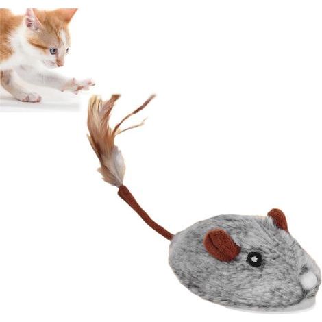 Jouet Interactif pour ChatsSouris Électrique en Peluche avec Mouvements Imprévisibles et Détecteur de Mouvement (1/5)