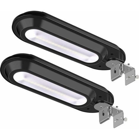 Lampadaire Solaire 18 LED, Lampe Solaire extérieure 180° Grand Angle reglable avec détecteur de mouvement 600LM IP65 Etanche Projecteur Solaire lumières jardin chemin lumières escaliers (1/5)
