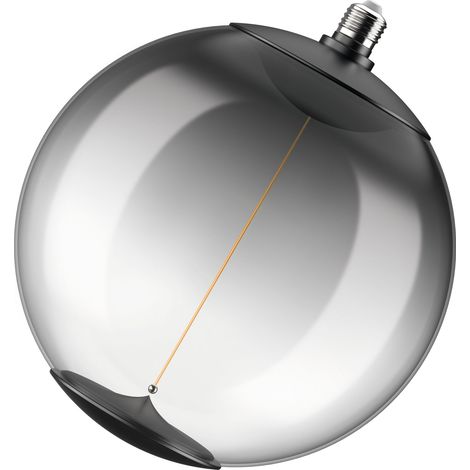 Lampe LED OSRAM Vintage 1906 BigBall35, 12 W (400 lm), blanc chaud 1800 K, boîtier en plastique fumé, culot E27, technologie d'aimant à filament, intensité variable