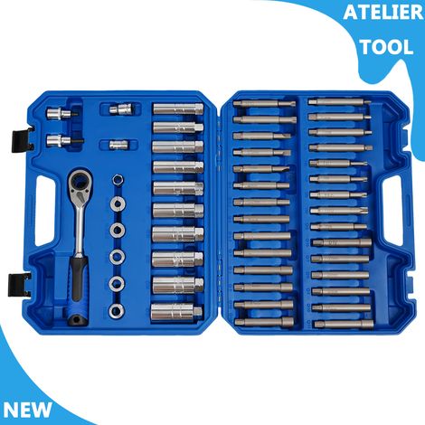 ATELIER 50pcs Set d'outils d'amortisseur de voiture Outil de démontage d'écrou d'amortisseur de voiture Set d'outils de démontage d'amortisseur de voiture (1/5)