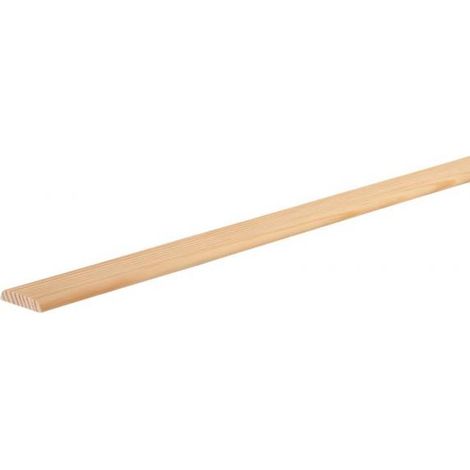 Chant plat en pin naturel 20x5mm – Angles arrondis pour finition douce – Parfait pour encadrements et plinthes – Sotrinbois (1/2)