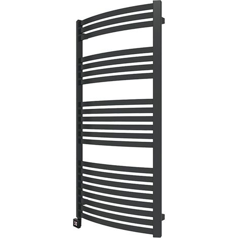 Sèche-serviette électrique noir - (HxL) 1760x600mm - 1000 Watt - 1000 Watt - DEX1760-600E1N