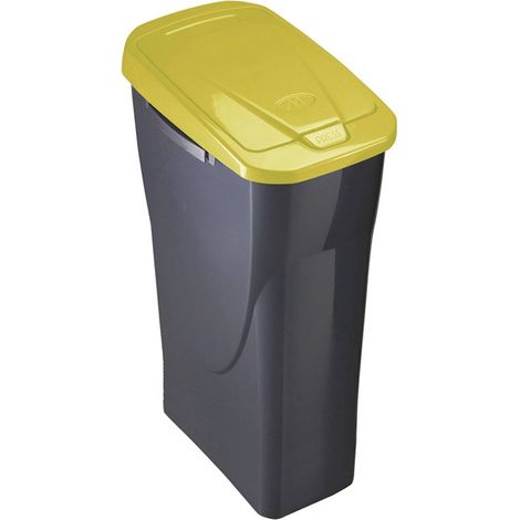 M HOME - ECOBIN 15 L PATTUMIERA RACCOLTA DIFFERENZIATA 22,4X31X42 CM. COLORE GRIGIO/GIALLO