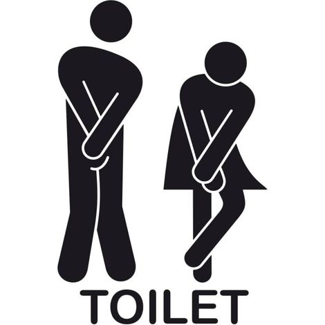 Toilettes murales mignonnes et amovibles pour hommes et femmes, pour salle de bain (WC) à usage domestique.