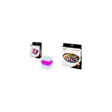 Whirlpool STM008 – Accessoire de cuisson pour Micro-ondes (cuiseur vapeur, Violet,
Blanc, Blanc) & Wpro AVM305 Plat Crisp Diamètre: 30.5 cm pour Micro-Ondes Crisp
Whirlpool