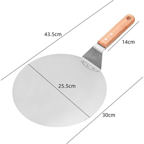 1 Pelle à pizza, acier inoxydable, manche en bois, ustensile cuisson, pour four à pierre, cuisine maison(Troisième trimestre : Nouveaux produits en septembre) (1/4)