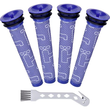 4er-Pack Vorfilter für Dyson V6, V7 und V8 Staubsauger, waschbarer und wiederbefüllbarer Vorfilter für Dyson DC58, DC59, DC61, DC62 und Animal, Ersatzteilnummer 965661-01 (1/5)