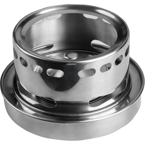 Réchaud alcool inox – Portable – Brûleur réglable – Camping/Randonnée/Pique-nique (1/5)