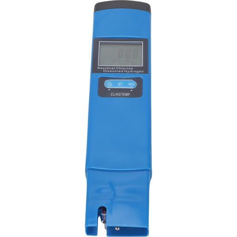Testeur d'hydrogène précis 3 en 1 avec rétroéclairage pour piscine et aquarium. Appareil de mesure portable de la qualité de l'eau. (1/5)