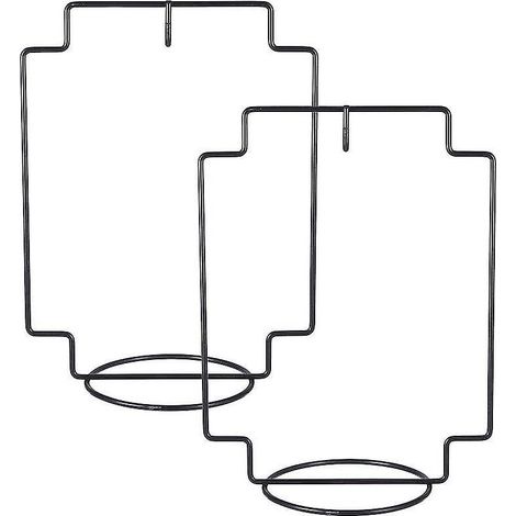 Lot de 2 supports suspendus avec crochets (1/3)