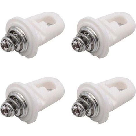 4 clips de fixation de pare-chocs, blanc, plastique, pour Citroën C5 (2009–2016) et Peugeot 407/407 SW/607 (1/5)