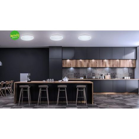 Plafoniera led a soffitto Eglo pogliola-e 15,6w Ø31 bianco (1/4)