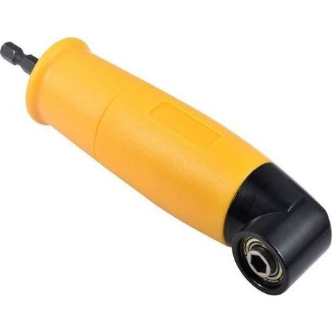 Perceuse à angle droit, pilote à angle droit à 90 degrés, perceuse-visseuse sans fil étendue adaptateur de support de tournevis à douille hexagonale de 6,35 mm (1/5)
