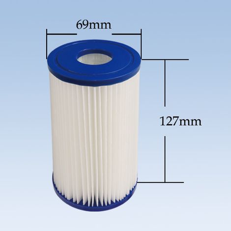 Cartouche filtrante plissée 5 pouces – 20 microns – pour refroidisseur d'eau, machine à glace et piscine – filtre standard (1/3)