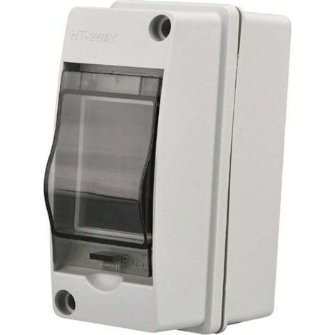 Coffret Electrique 2 Modules Etanche Exterieur IP65 Boitier Etanche Electrique Exterieur Armoire Electrique Convient aux Garage (1/4)