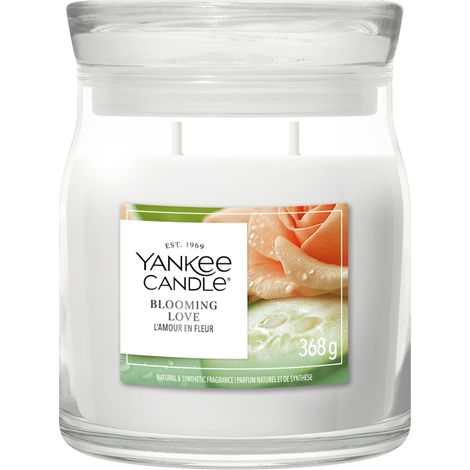 Candela Giara Media Blooming Love 368g Bianco Yankee Candle