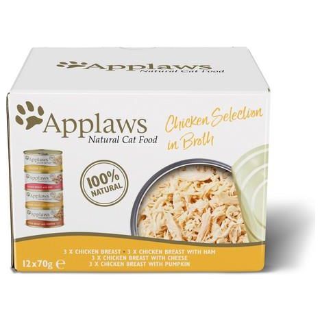 Applaws Cat Food Chicken Deluxe Select (12Pk) 70g PK4 - 718980 (1/5)