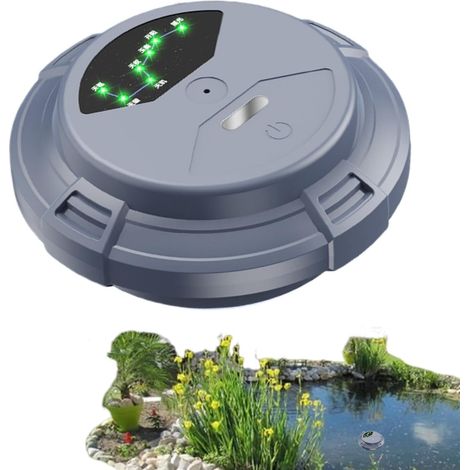 Fontaine à d'eau  Flottant Compact Puissant - Pompe à Oxygène Aquarium  Pour Bacs de Poissons, Extérieur, Jardin, Parcs, Aménagement Paysager, Porches, Patios, Pelouse, Plans d'Eau (1/5)