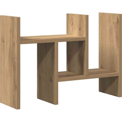 Organiseur de bureau chêne artisanal 34.5 x 15.5 x 35.5 cm CFW329428 (1/5)
