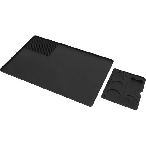 Tapis à café en silicone anti-glisse résistant chaleur nappe de bar café avec set tamper amovible maison cuisine comptoir (1/5)