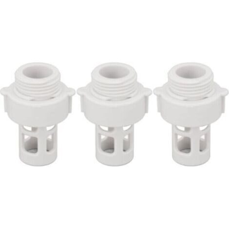 Connecteur de vidange pour tuyau de piscine, 3 pièces, adaptateur de tuyau, bouchon de vidange pour piscines rondes Intex 10184, filetage 25 mm (1/4)