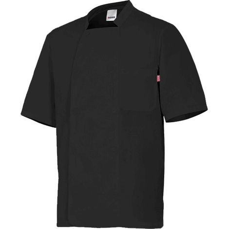 Chaqueta De Cocina Manga Corta Negro XXL