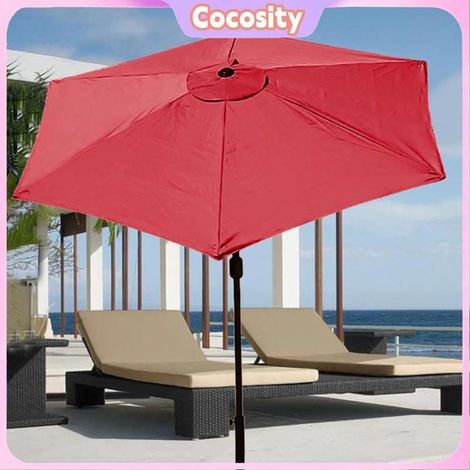 Cocosity Auvent de remplacement pour parasol de terrasse Auvent de remplacement pour parasol de patio, auvent rouge jardin outils (1/5)