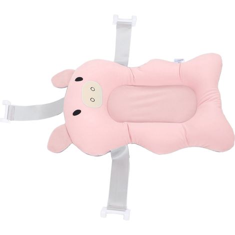Coussin de bain flottant et ajustable pour bébé, doux et sécuritaire, rose (1/5)