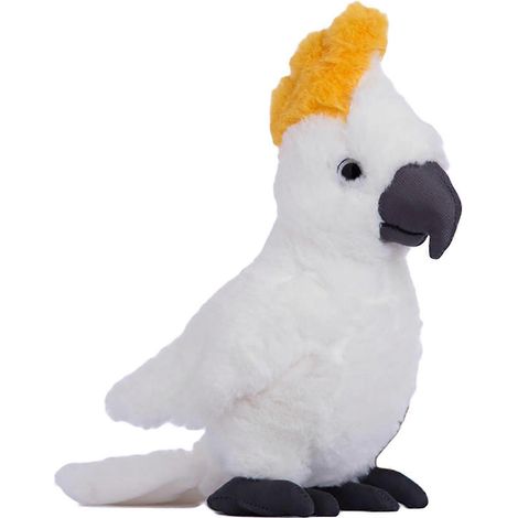 Peluche perroquet confortable en coton PP, jouet en peluche pour enfants, décoration pour la maison (blanche) (1/5)