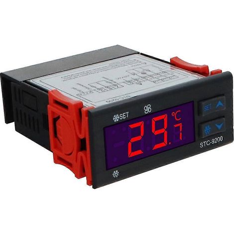 Régulateur de température numérique Stc-9200 avec fonction d'alarme de ventilation, de dégivrage et de climatisation (1/5)