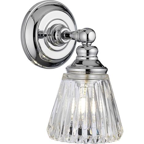 Applique bain chrome verre Keynes G9 3W IP44 Quintiesse (1/5)