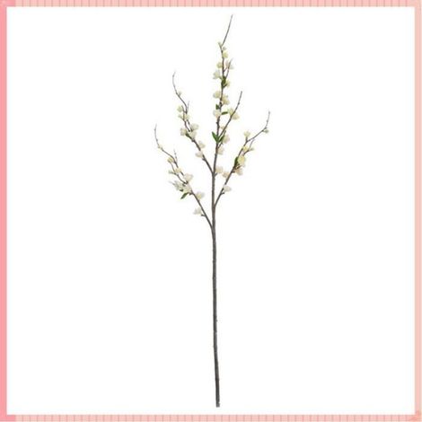 Branche artificielle de fleur de cerisier, 5 sous-branches, luminaire murale pour décoration intérieure (1/5)