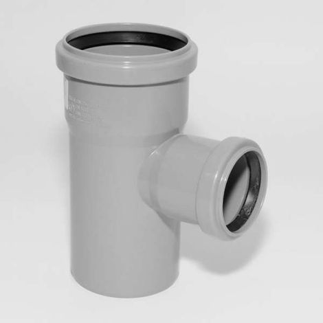 HT Abzweig mit Muffe und Gummidichtungen HT-Rohr DN 75/50 87° HTEA