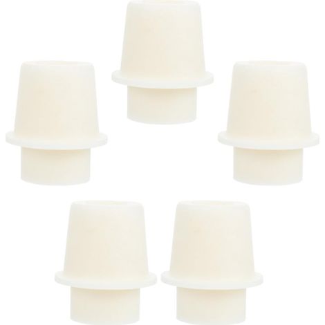 Bouchons en Silicone Facile à Stocker et Utiliser Lot de 5 Petit et Compact pour Tubes à Essai et Flacons Coniques pour Laboratoires et Usage Domestique (1/5)