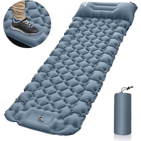 Matelas de Camping Autogonflant - 10CM - Pliable - Compact - Ultra-léger - 1 Personne (1/4)