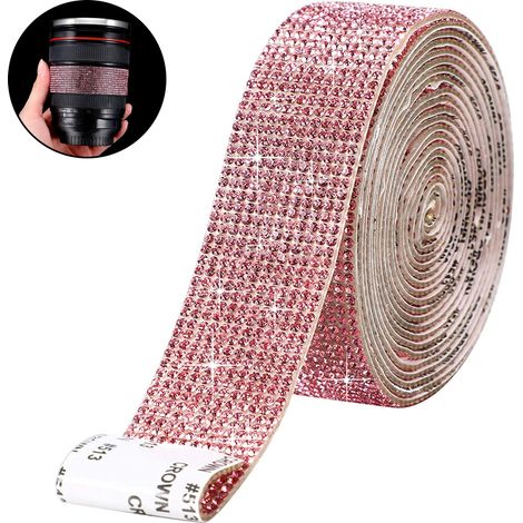 Bandes de strass autocollantes, or rose brillant - Offre spéciale