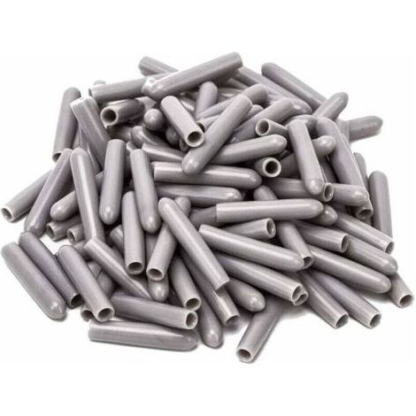 120 Pièces Capuchons Pour Lave-Vaisselle, Diamètre intérieur 3MM PVC Housse De Protection, Panier à Vaisselle,325mm (Gris) (1/4)