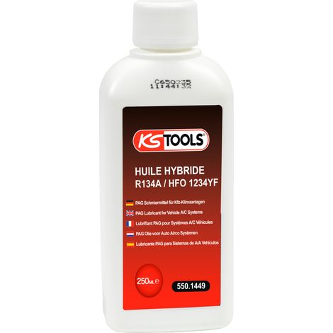 KS Tools - Huile hybride R134A / HFO 1234YF, 250 ml - 550.1449