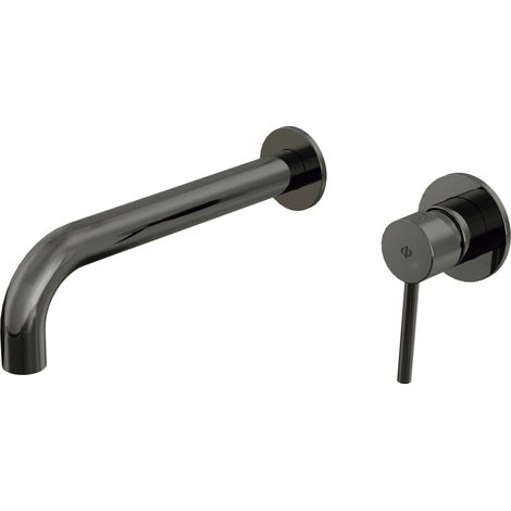 Gifro Empotrado de Lavabo Modelo SIRIO Fabricado en Latón cromado Monomando Acabado en Titanio (1/2)