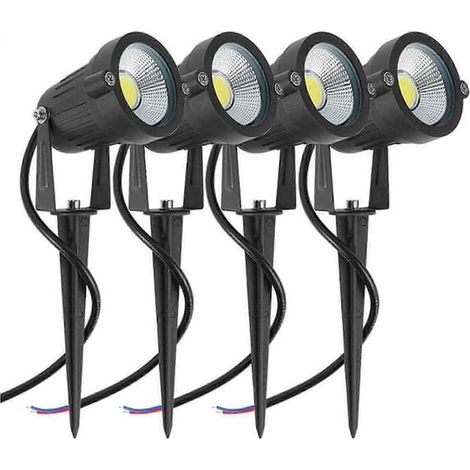 Lot de 4 lampes LED d'extérieur étanches pour allée de jardin (1/5)