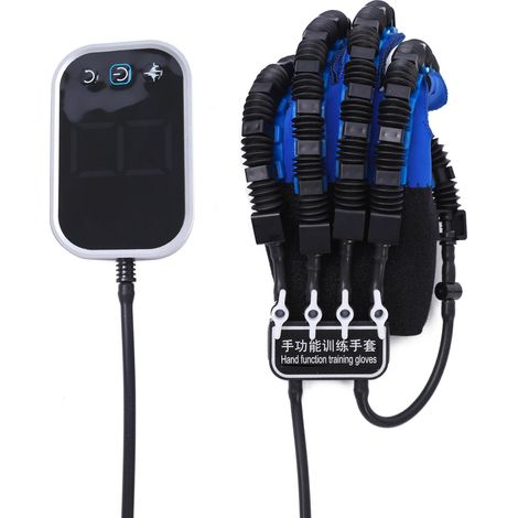 Guante robótico de rehabilitación, 9 niveles de potencia, para la mano izquierda, equipo de rehabilitación post-ictus XL (1/5)