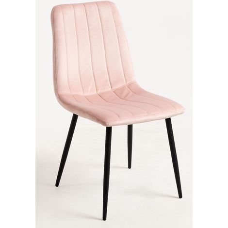 Sillas Comedor - Silla Liny Terciopelo - Rosa (1/5)