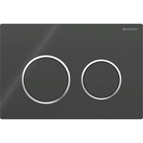 Placca Geberit Omega20 Round Nero Cromato Lucido  115.085.KM.1 Nero