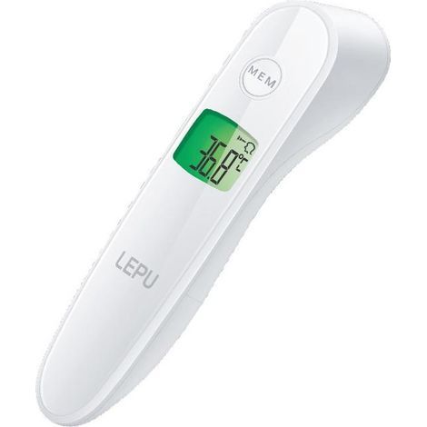 Lepu Medical LFR30B thermometre digital Thermomètre à distance Blanc Front Boutons, Senseur